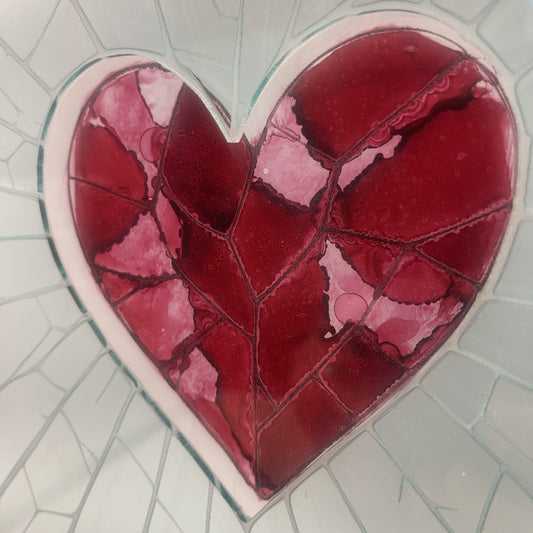 Layered Wall Art: Fractured Heart