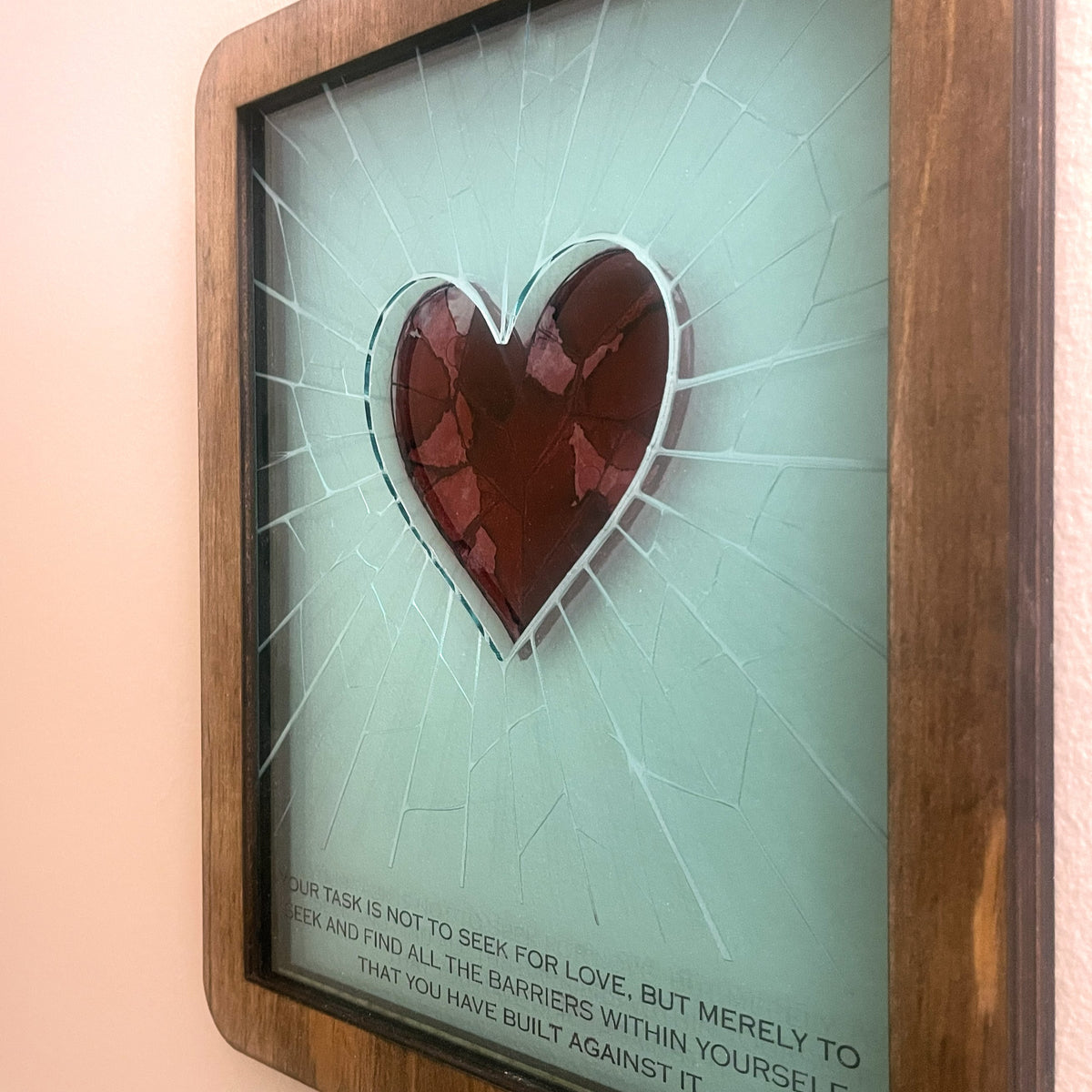 Layered Wall Art: Fractured Heart