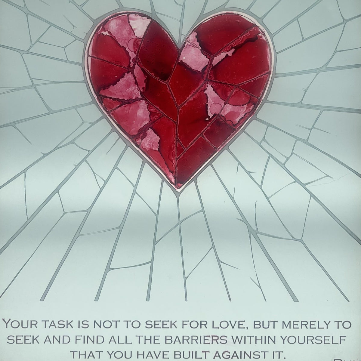 Layered Wall Art: Fractured Heart