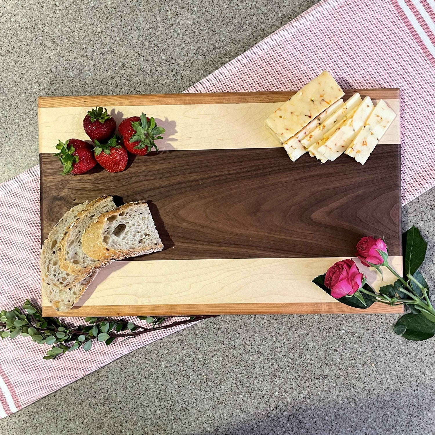 Mixed Cutting Board (Walnut, Hard Maple, Cherry)