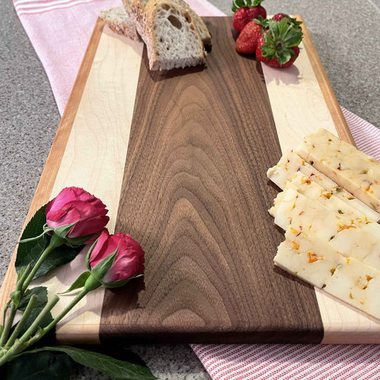 Mixed Cutting Board (Walnut, Hard Maple, Cherry)