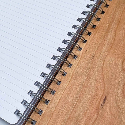 Petals in Motion – Engraved Wooden Mandala Journal