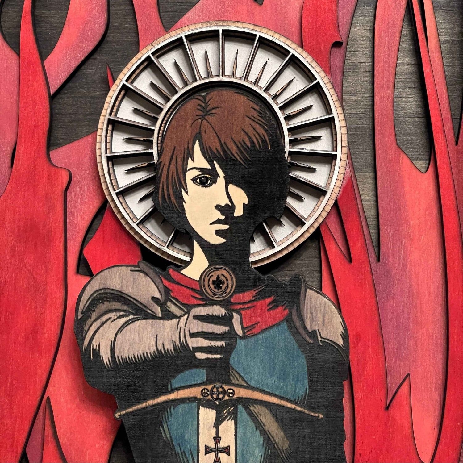 Layered Wall Art: Joan of Arc