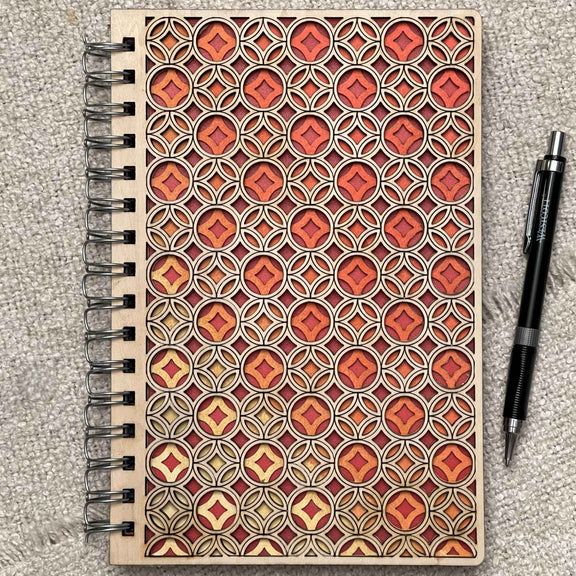 Interwoven Grace – Engraved Wooden Journal
