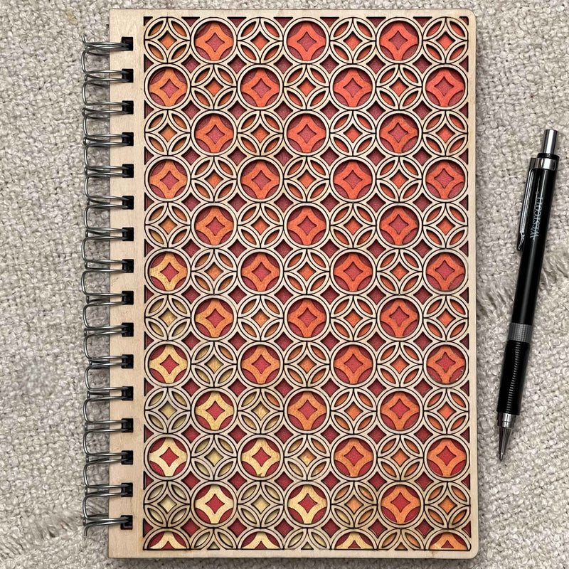 Interwoven Grace – Engraved Wooden Journal