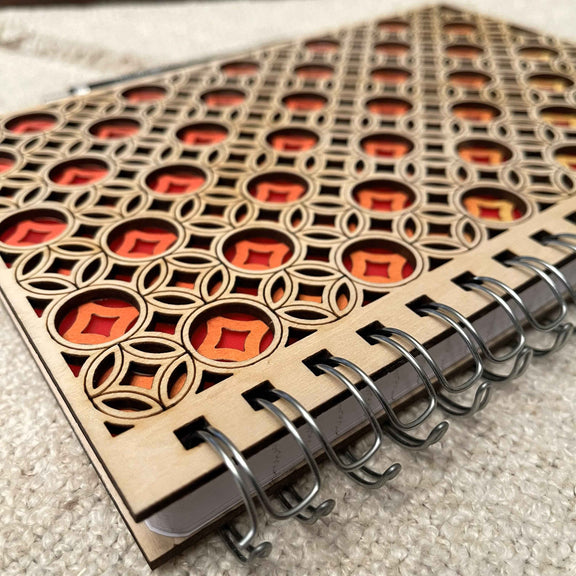 Interwoven Grace – Engraved Wooden Journal