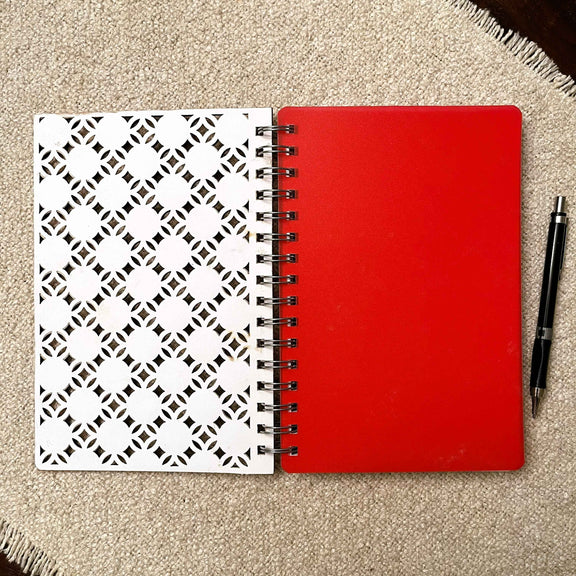 Interwoven Grace – Engraved Wooden Journal