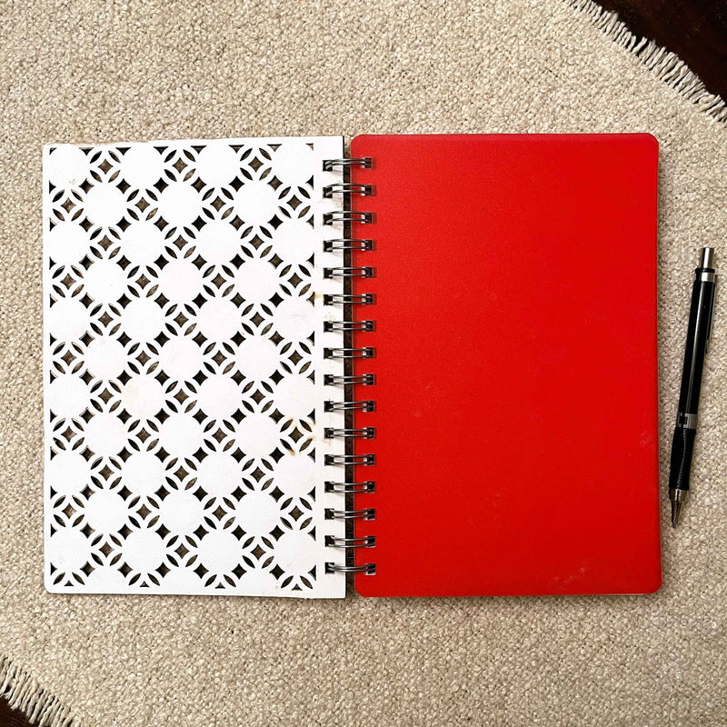 Interwoven Grace – Engraved Wooden Journal